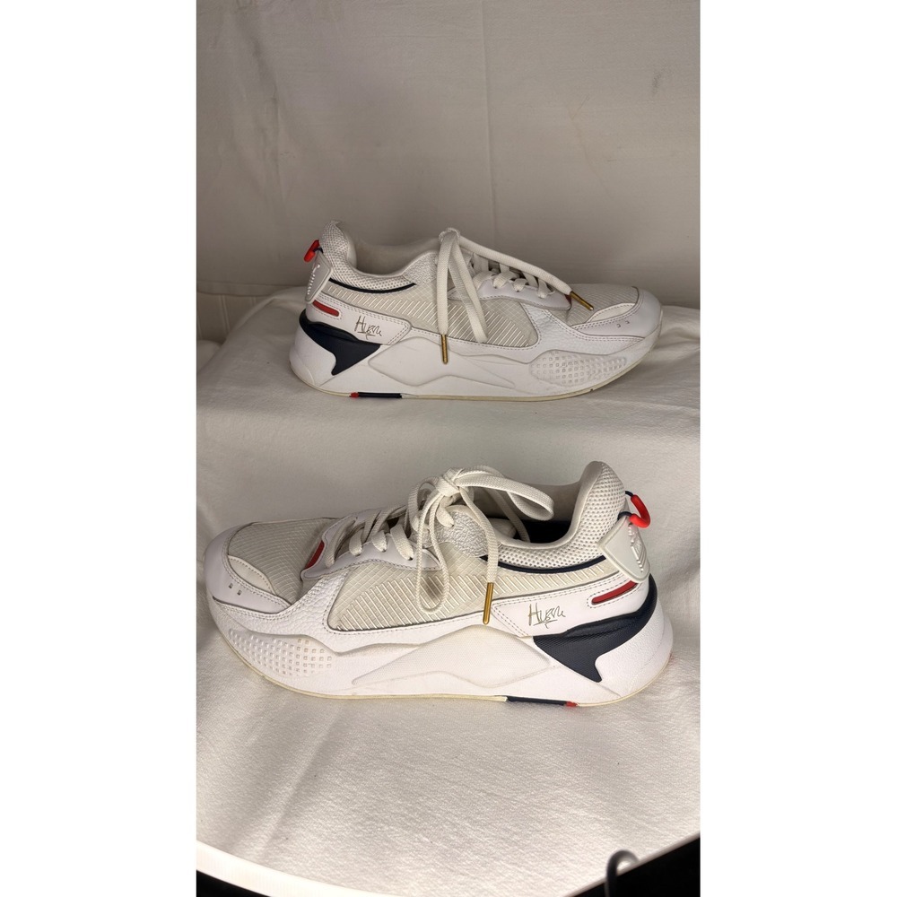 Puma x TMC RS-X3 Hustle Mens Sneakers White Navy Red 387281-01 Size 10